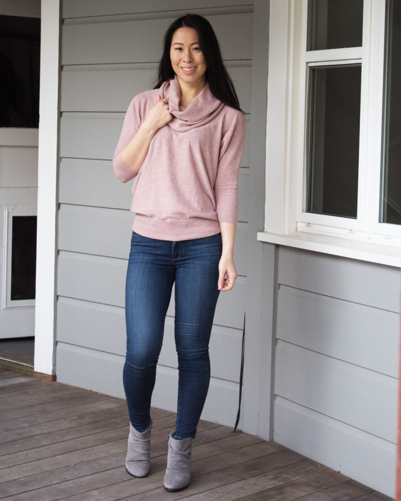 My First Fashom Box | My Experience & Review | Wearing a Fashom out in a pink sweater and jeans