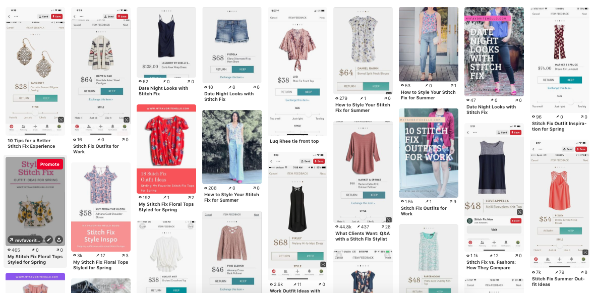 Tips for an Effective Pinterest Board for Stitch Fix
