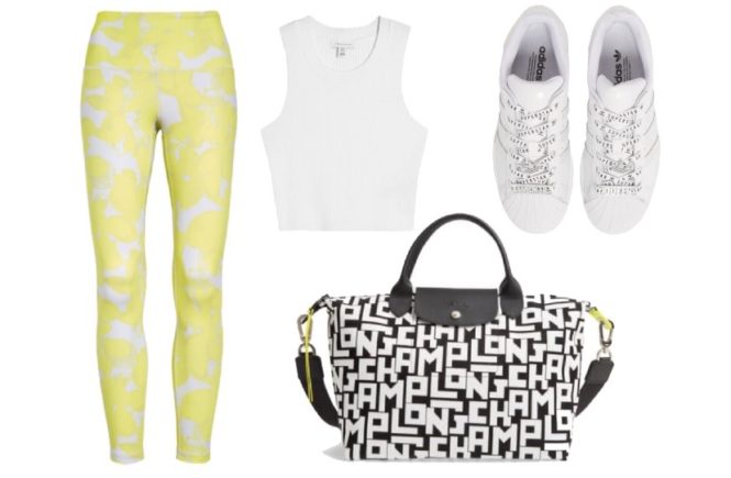 How to Style Printed Leggings for Summer. Style a casual summer outfit with leggings #leggings