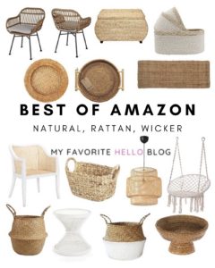Natural, Rattan and Wicker Home Decor
