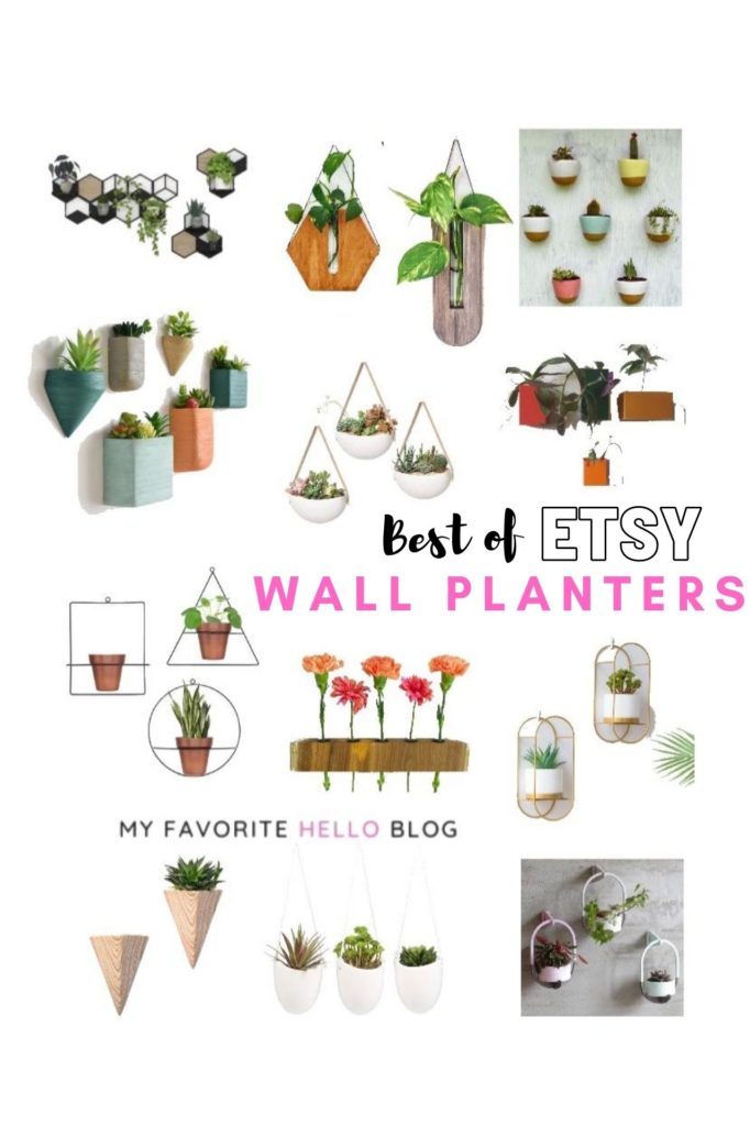 Best of Etsy wall planters