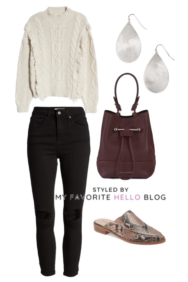 Winter and Spring Sweater Outfit Ideas