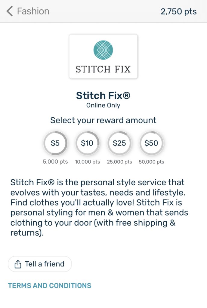 Earn free Stitch Fix giftcards