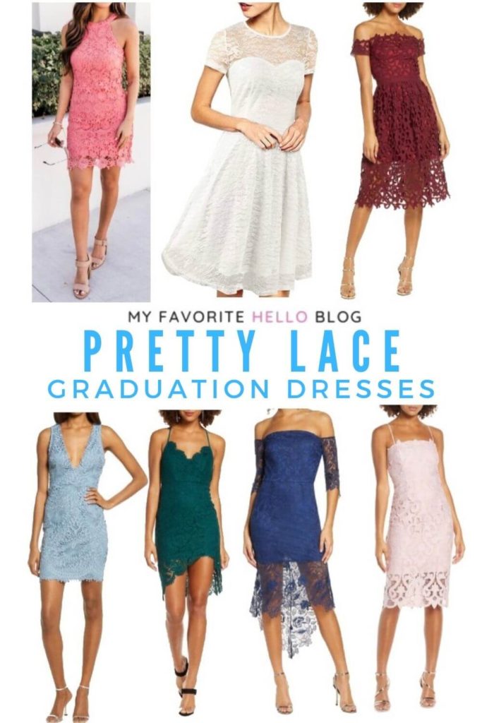 Pretty lace graduation dresses