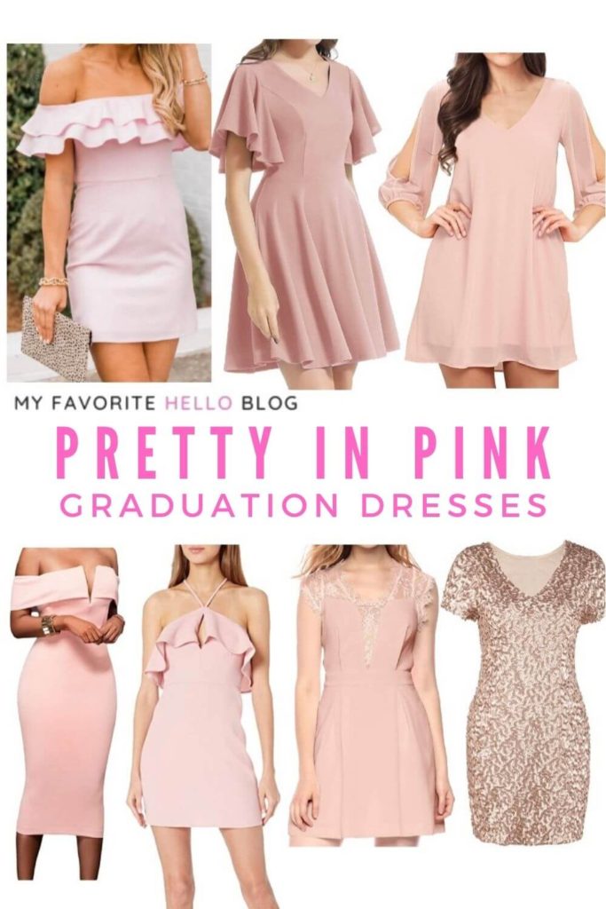Pretty in pink graduation dresses