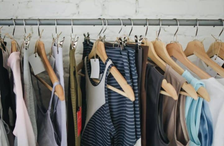 Rack of clothes