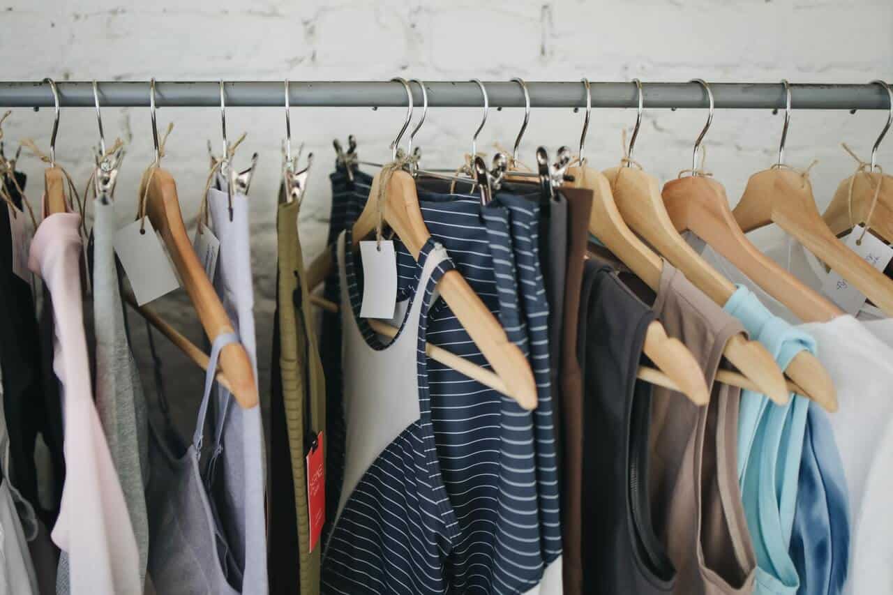 Rack of clothes