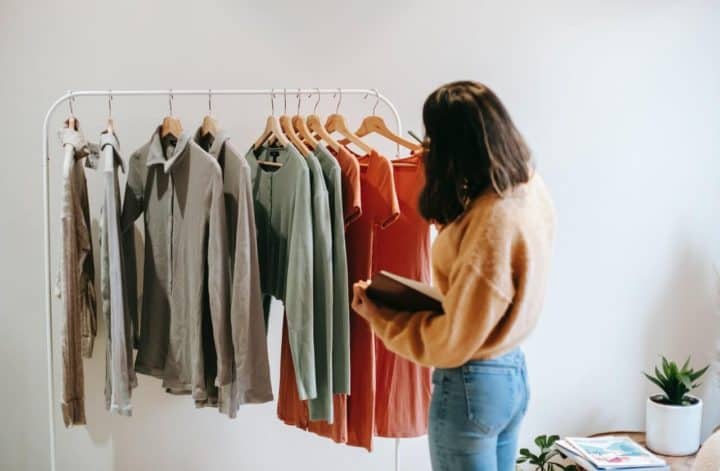 Rack of clothes