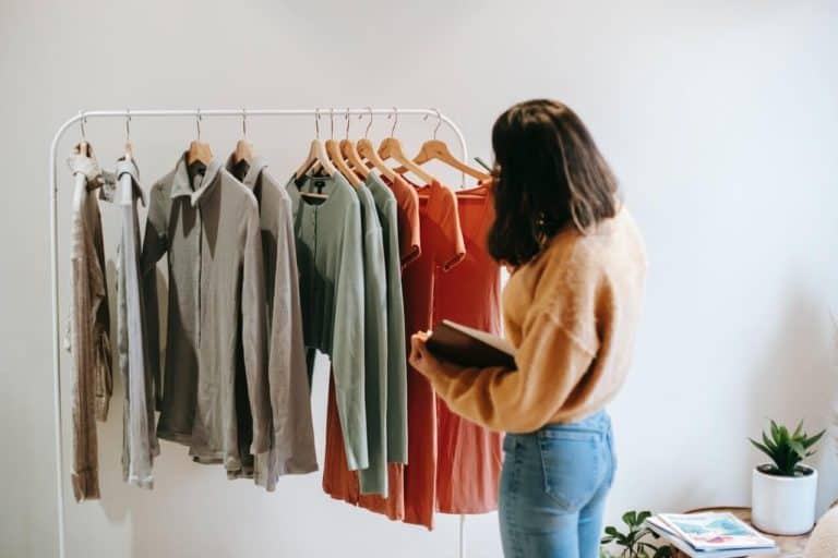 Rack of clothes