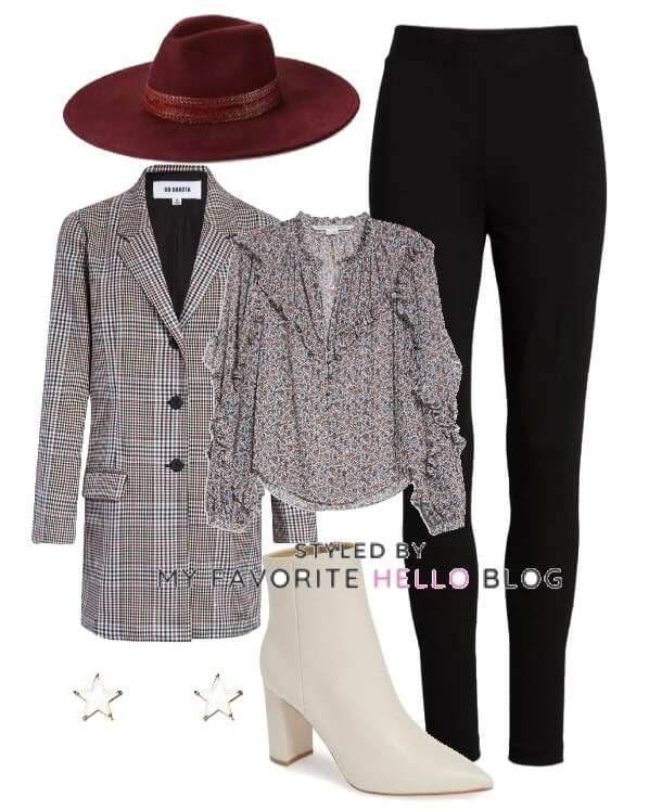white boots work outfit