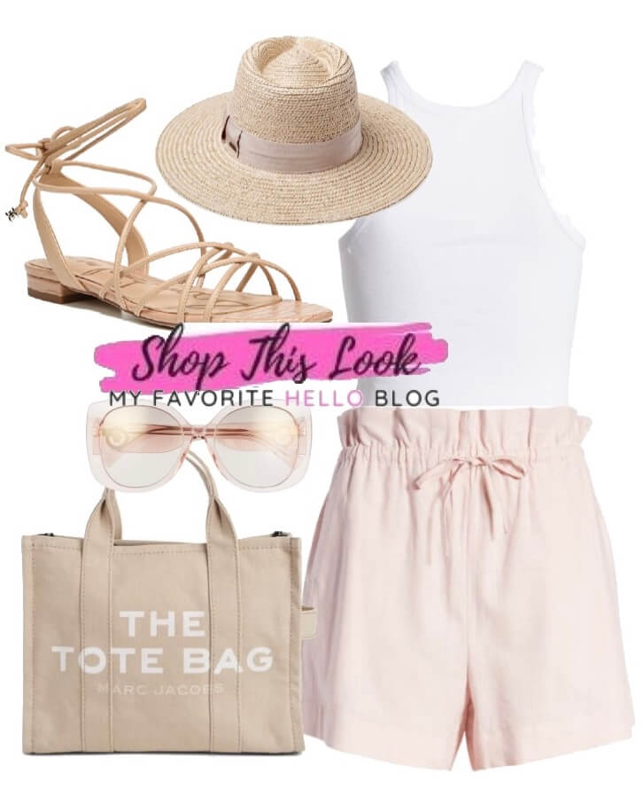 pink shorts for vacation