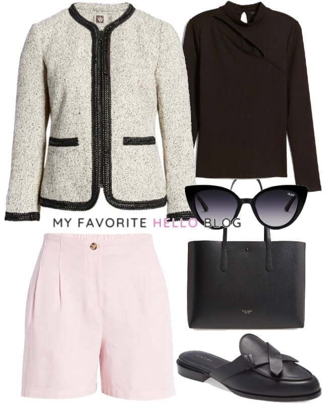 pink shorts for work