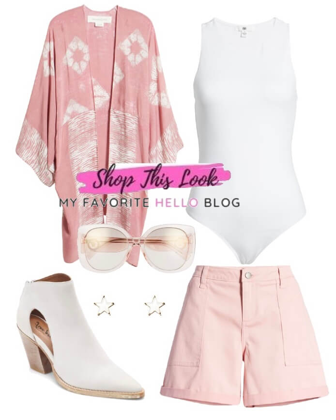 pink shorts with white boots