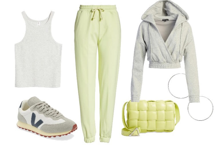 What to wear with yellow joggers