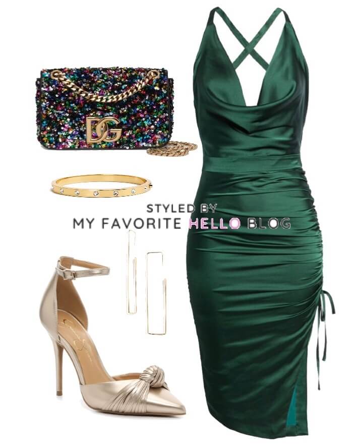 11 Outfits: What Shoes to Wear with a Green Dress -