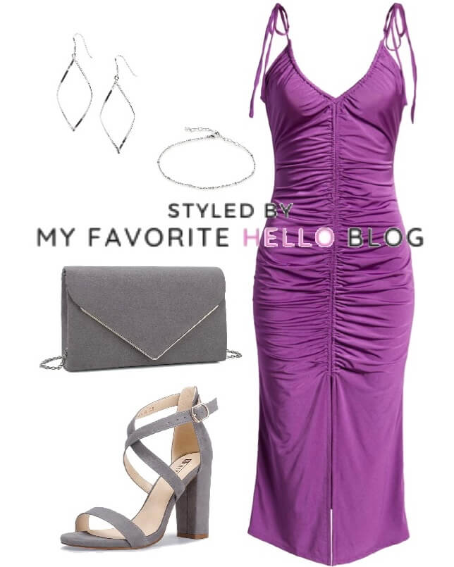 What Color Shoes to Wear with a Purple Dress