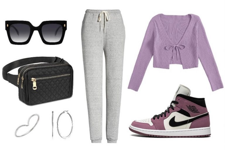 how to style sweatpants with grey sweatpants