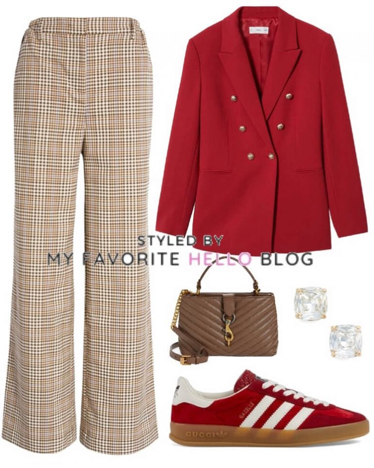 What to Wear with Red Sneakers Female Edition