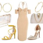 what color shoes to wear with a taupe dress