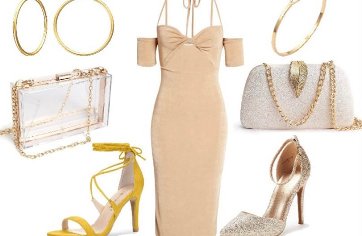 what color shoes to wear with a taupe dress