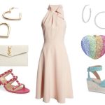 what to wear with a light pink dress