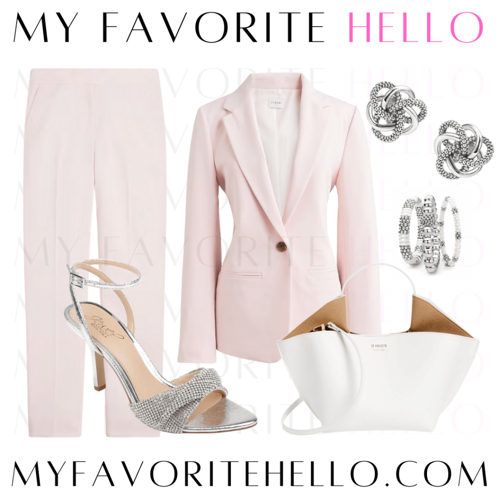 What Color Shoes to Wear with a Pink Suit in 10 Outfits: Female Edition