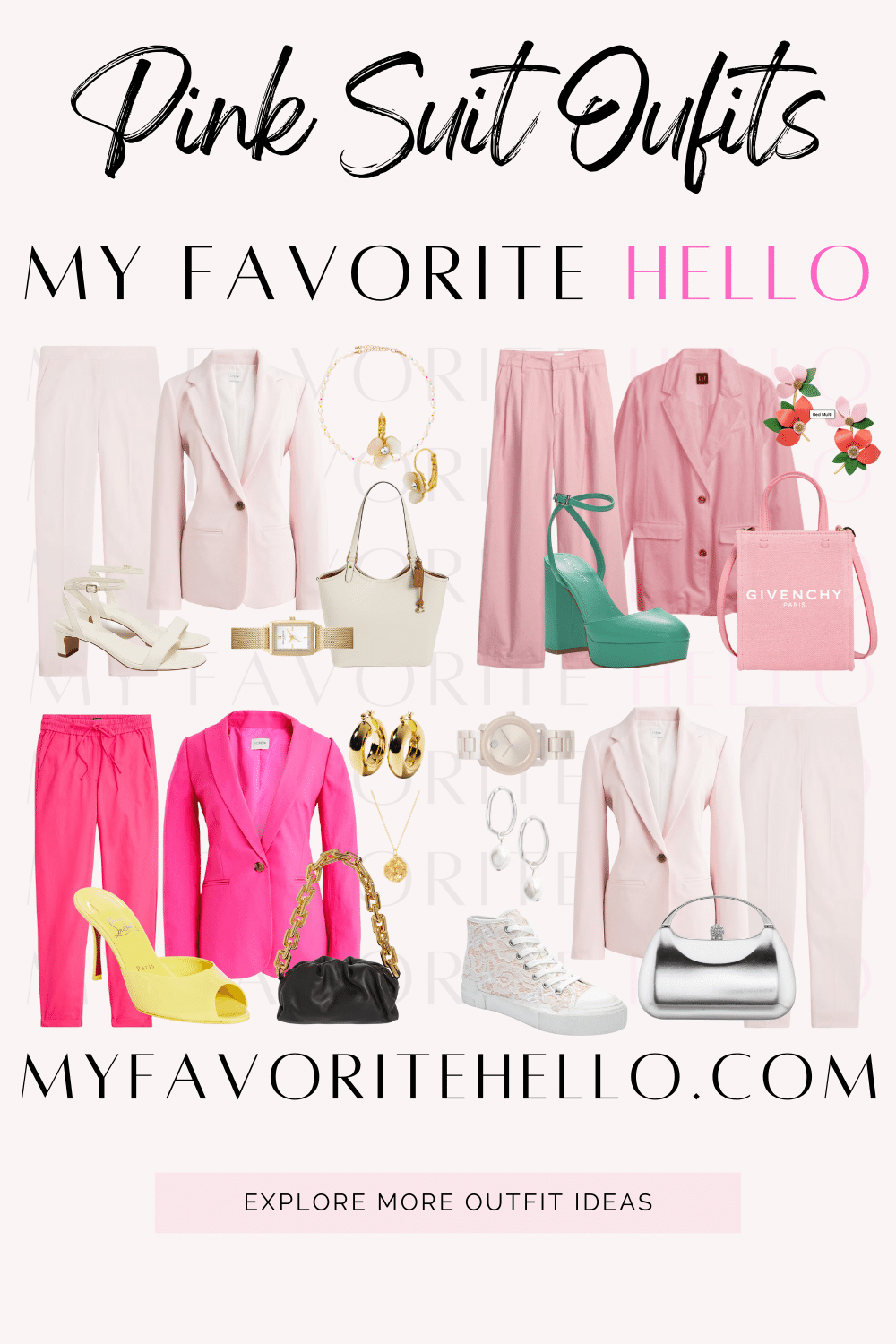 What Color Shoes to Wear with a Pink Suit in 10 Outfits Female Edition