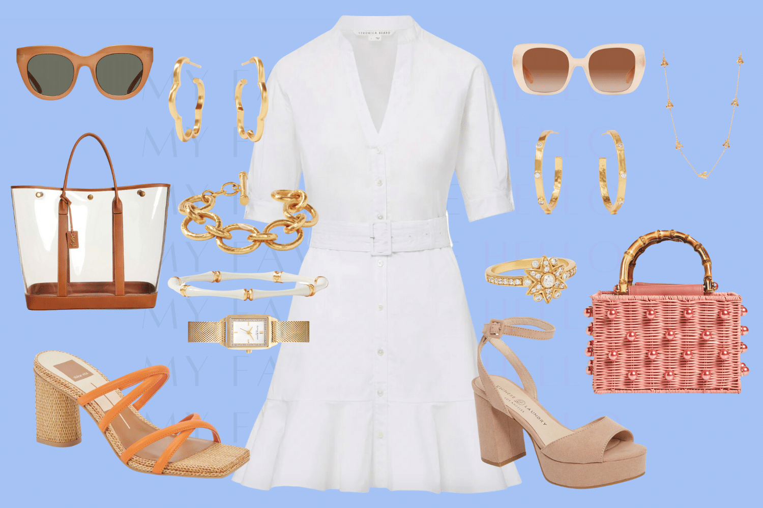 What to wear with a white dress in summer