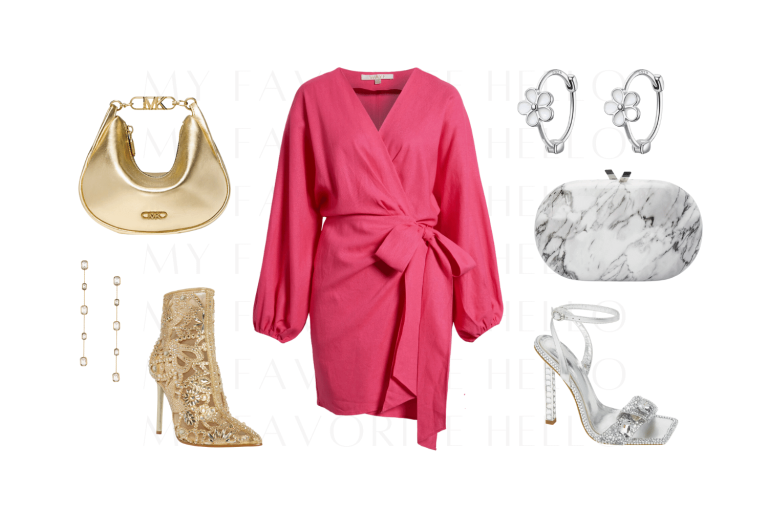 What Color Shoes Match a Pink Dress