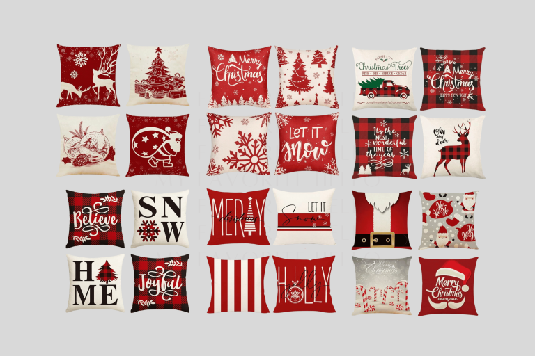 red christmas decor