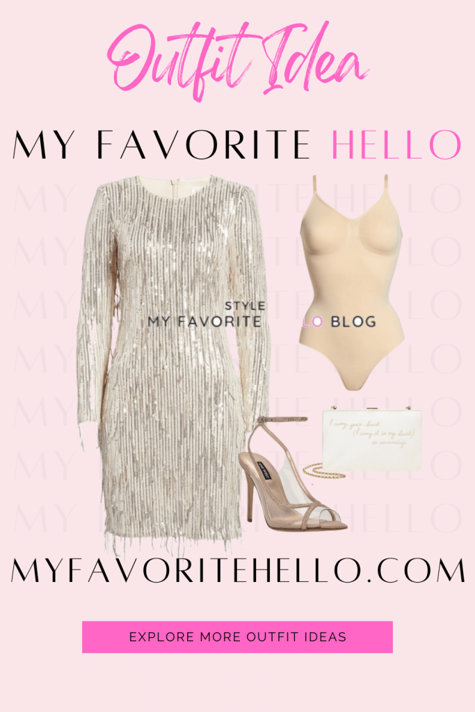 Sequin Dress Outfit for NYE