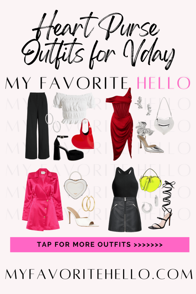 Heart Purse Outfits for vday