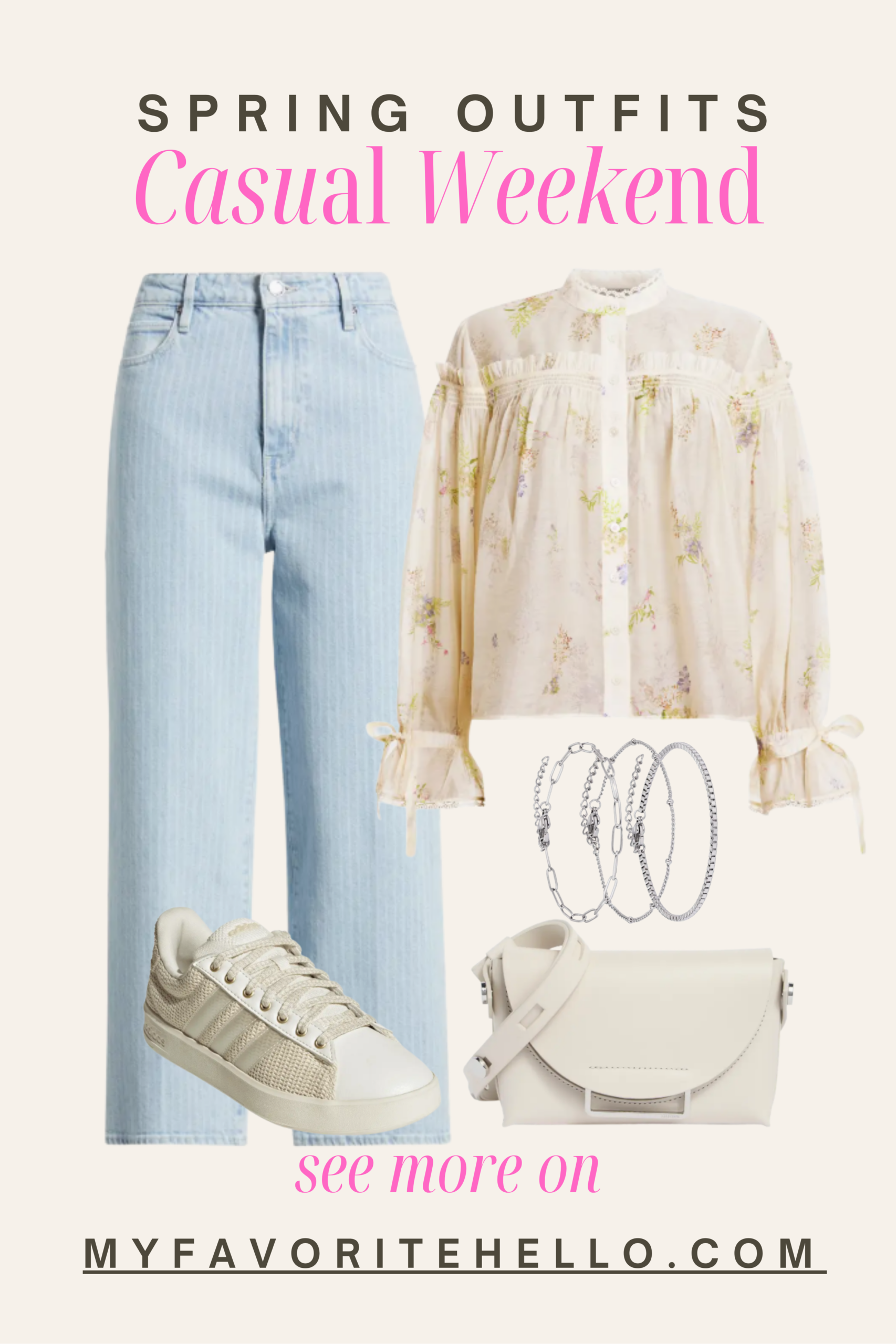 Spring Aufit Spring Outfit Ideas with Jeans