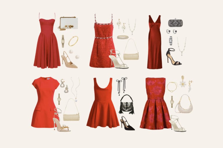 Red Dress Aesthetic Outfit