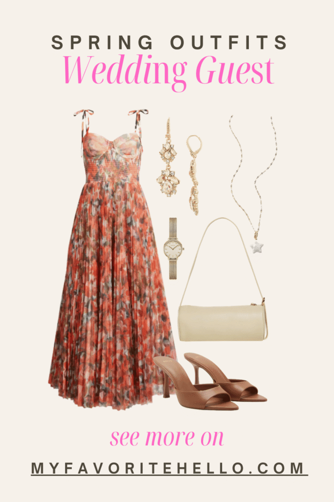 Spring Wedding Guest Dress Outfit
