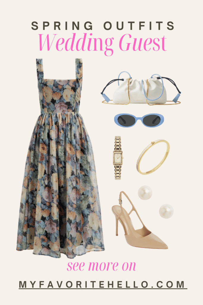Spring Wedding Guest Dress Outfit