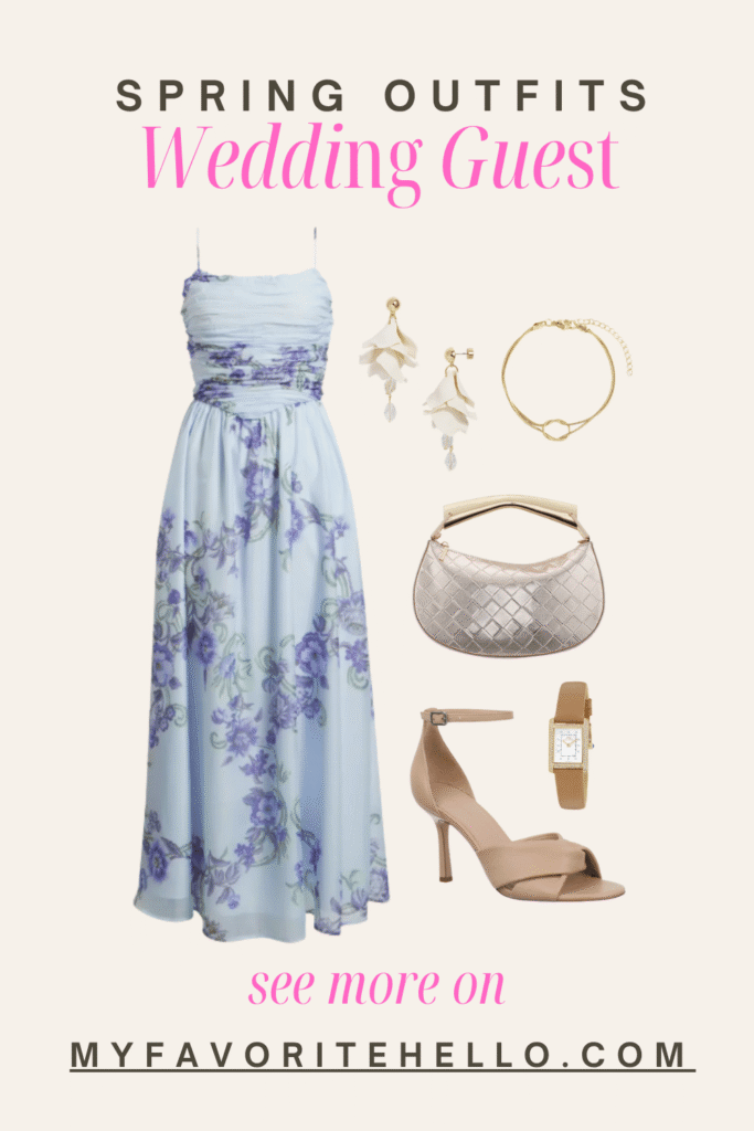 Spring Wedding Guest Dress Outfit